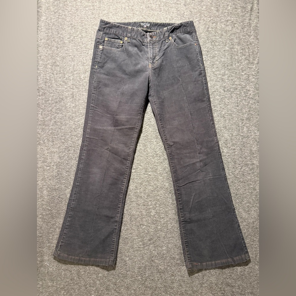 Polo Ralph Lauren Corduroy Pants Women 8x32 (fit 32x30) gray Flare Boot Mid Rise